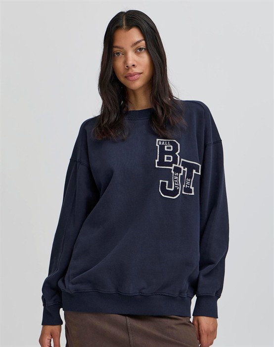 BaAlessandro Letter Patch Sweatshirt - Sky Captain 